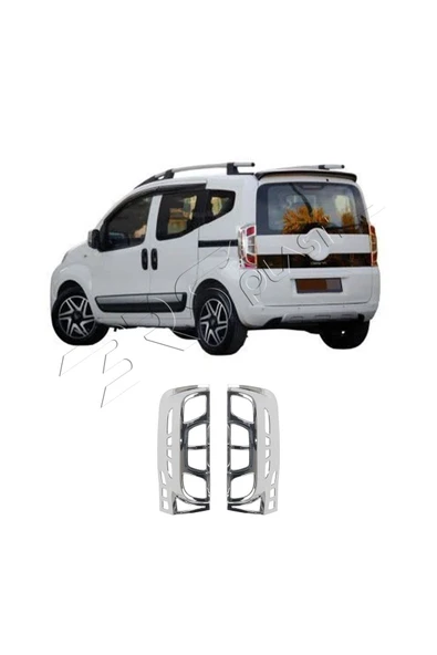 BRSPLAST  Peugeot Bipper Uyumlu 2008 Ve Üzeri Stop Çerçevesi 2 Parça Abs Krom Kaplama - Resim 3