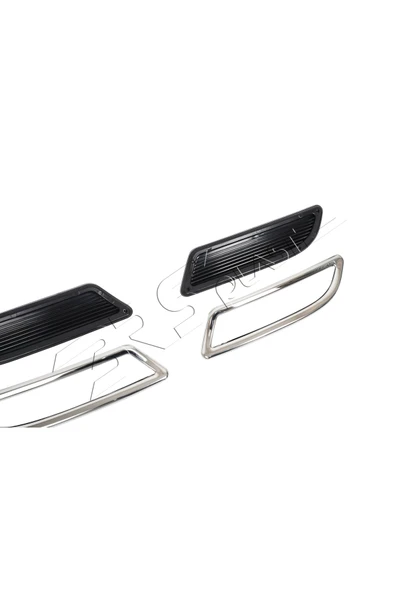 BRSPLAST  Renault Megane 4 HB Uyumlu Egzoz Çıkış Kromu 2 Parça Paslanmaz Çelik - Resim 4