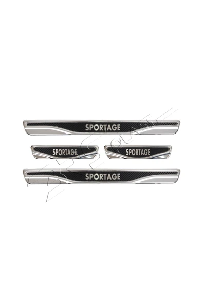 BRSPLAST  Kia Sportage Uyumlu Kapı Eşiği Karbon Krom 4 Parça ürün görseli 1