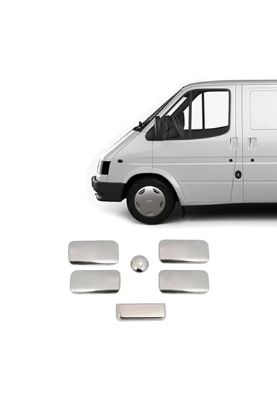 BRSPLAST  Ford Transit Uyumlu 2003-2013 Krom Kapı Kolu 5 Kapı Paslanmaz Çelik - Resim 2
