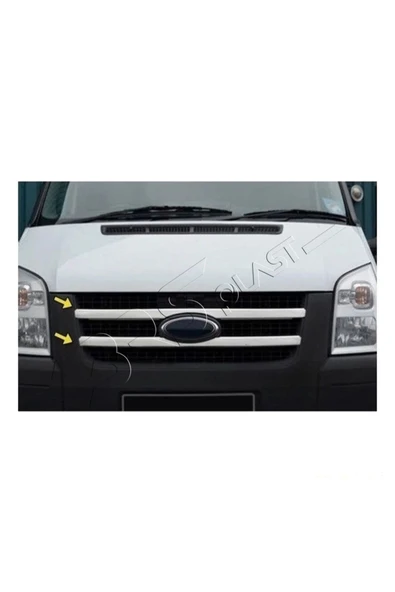 BRSPLAST  Ford Transit Uyumlu 2007-2013 Krom Ön Panjur 2 Parça Paslanmaz Çelik ürün görseli 1