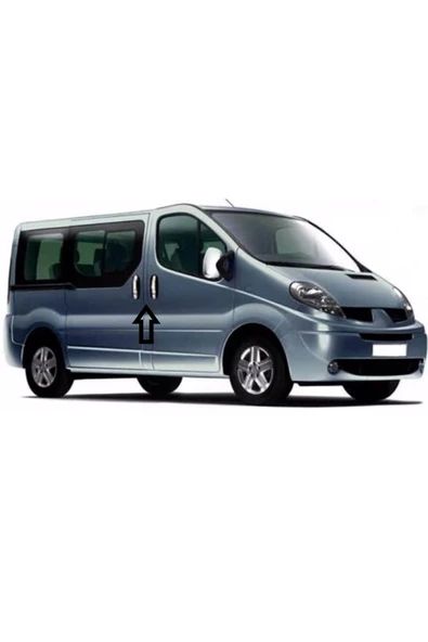 BRSPLAST  Renault Trafic Uyumlu 2001-2014 Krom Kapı Kolu 4 Kapı Paslanmaz Çelik - Resim 6