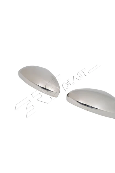 BRSPLAST  Renault Clio 5 Uyumlu 2019 Ve Üzeri Krom Ayna Kapağı 2 Parça Paslanmaz Çelik - 4