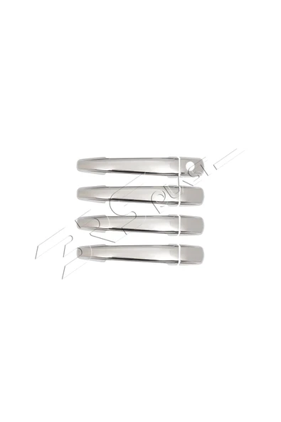 BRSPLAST  Citroen Berlingo Uyumlu 2008-2018 Krom Kapı Kolu 4 Kapı Paslanmaz Çelik - Resim 3