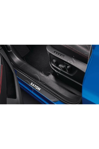 BRSPLAST  Hyundai Bayon Uyumlu Kapı Eşiği Krom Abs Siyah Karbon Kaplama 4 Parça - Resim 2