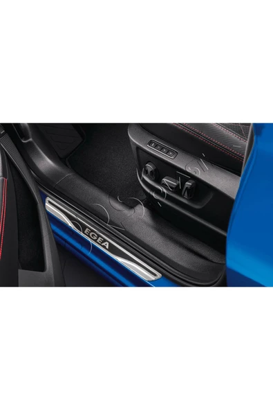 BRSPLAST  Fiat Egea Uyumlu Kapı Eşiği Karbon Krom 4 Parça - Resim 2