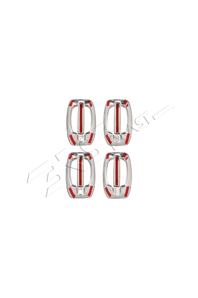 BRSPLAST  Citroen Jumper/relay Uyumlu 2006 Ve Üzeri Krom Kapı Kolu Ve Çerçeve 4 Kapı Paslanmaz Çelik - Resim 5