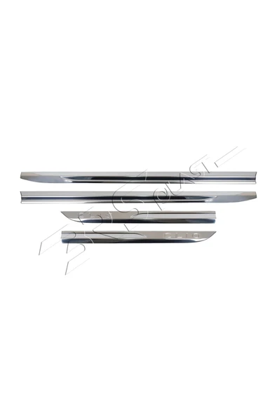 BRSPLAST  Renault Clio 5 Uyumlu 2019 Ve Üzeri Krom Yan Kapı Çıtası 4 Parça Paslanmaz Çelik - Resim 3