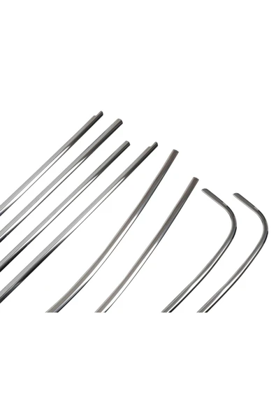 BRSPLAST  Volkswagen Passat B8-b8.5 Uyumlu 2015 Ve Üzeri Krom Cam Çerçevesi 8 Parça Paslanmaz Çelik - Resim 4