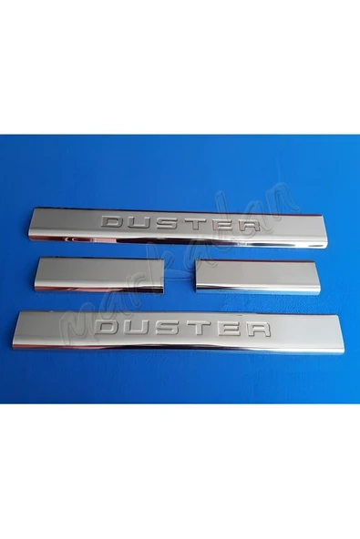 BRSPLAST  Dacia Duster Uyumlu 2018-2024 Krom Kapı Eşiği 4 Kapı Paslanmaz Çelik ürün görseli 1