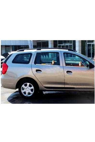 BRSPLAST  Dacia Logan Mcv Uyumlu 2013 Ve Üzeri Krom Cam Çıtası 4 Parça Paslanmaz Çelik - Resim 5