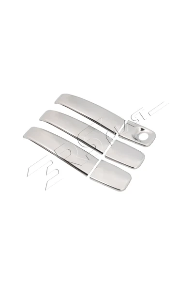 BRSPLAST  Opel Vivaro Uyumlu 2004-2014 Krom Kapı Kolu 3 Kapı Paslanmaz Çelik - Resim 4