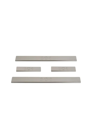 BRSPLAST  Pugeot 301 Uyumlu 2012 Ve Üzeri Krom Iç Kapı Eşiği 4 Kapı Paslanmaz Çelik - Resim 5