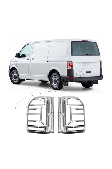 BRSPLAST  Volkswagen Transporter T6 Uyumlu 2016 Ve Üzeri Stop Çerçevesi 2 Parça Abs Krom Kaplama - Resim 2