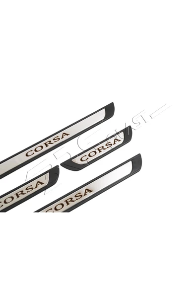 BRSPLAST  Opel Corsa Uyumlu Kapı Eşiği Krom Abs 4 Parça - Resim 4