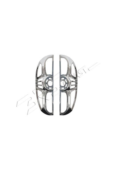 BRSPLAST  Fiat Doblo Uyumlu 2010-2015 Stop Çerçevesi 2 Parça Abs Krom Kaplama ürün görseli 1