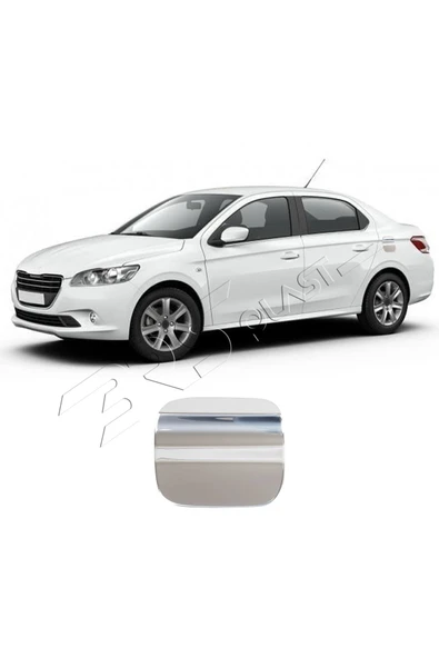 BRSPLAST  Peugeot 301 Uyumlu 2012 Ve Üzeri Krom Depo Kapağı Paslanmaz Çelik ürün görseli 1