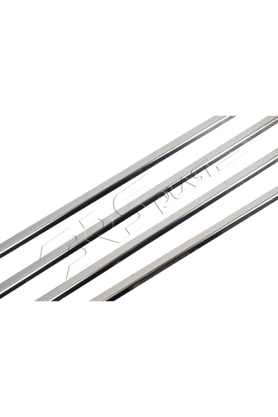 BRSPLAST  Dacia Sandero Stepway Uyumlu 2006-2012 Krom Cam Çıtası 4 Parça Paslanmaz Çelik - Resim 5