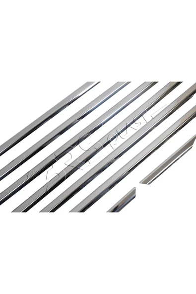 BRSPLAST  Mercedes C-Class W204 Uyumlu Krom Cam Çıtası 8 Parça Paslanmaz Çelik - Resim 5