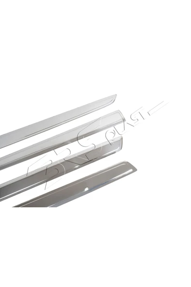 BRSPLAST  Peugeot Partner Tepee Uyumlu 2008-2018 Krom Yan Kapı Çıtası 4 Parça Paslanmaz Çelik - Resim 3