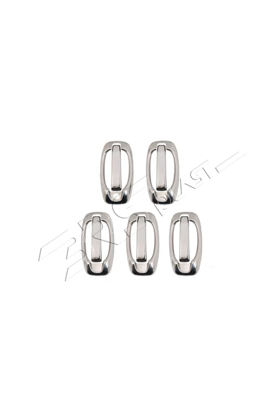 BRSPLAST  Citroen Nemo Uyumlu 2007-2016 Krom Kapı Kolu Ve Çerçeve 5 Kapı 10 Parça Paslanmaz Çelik - Resim 2