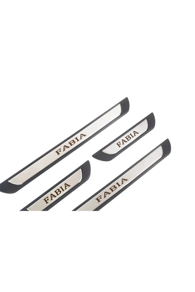 BRSPLAST  Skoda Fabia Uyumlu Kapı Eşiği Krom Abs 4 Parça - Resim 4