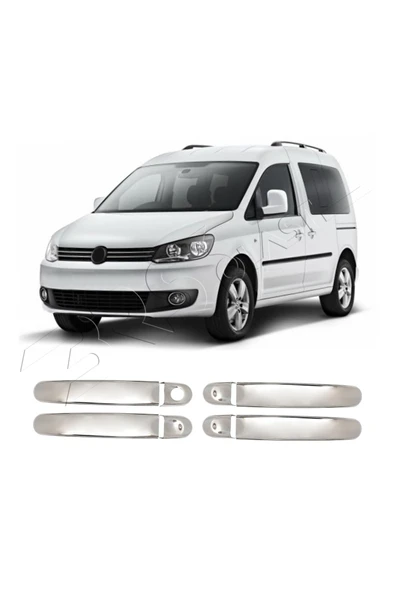 BRSPLAST  Volkswagen Caddy Uyumlu 2010-2015 Krom Kapı Kolu 3 Kapı Paslanmaz Çelik ürün görseli 1