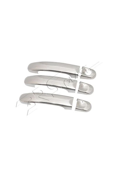 BRSPLAST  Volkswagen Caddy Uyumlu 2003-2019 Krom Kapı Kolu 3 Kapı Paslanmaz Çelik - Resim 2