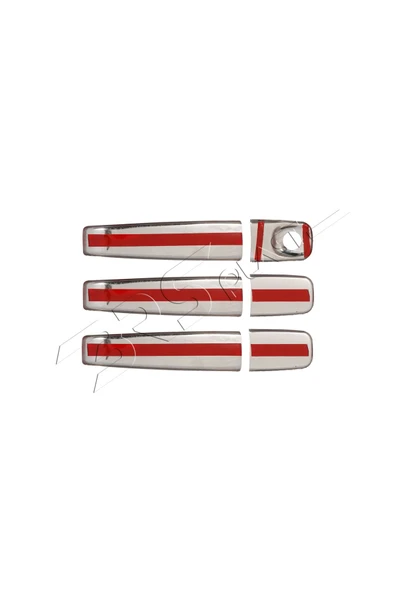 BRSPLAST  Opel Vivaro Uyumlu 2004-2014 Krom Kapı Kolu 3 Kapı Paslanmaz Çelik - Resim 5