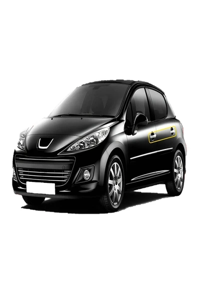 BRSPLAST  Peugeot 207 Uyumlu 2006 Ve Üzeri Krom Kapı Kolu 2 Kapı Paslanmaz Çelik ürün görseli 1