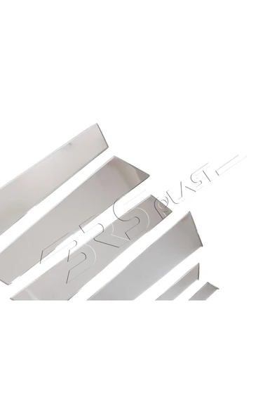 BRSPLAST  Renault Clio 4 Uyumlu 2012-2018 Krom Direk Nikelajı 6 Parça Paslanmaz Çelik - Resim 3