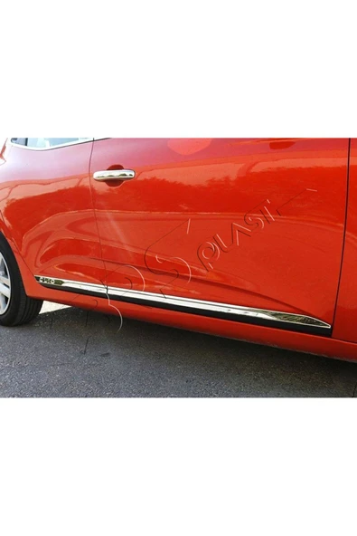 BRSPLAST  Renault Clio 5 Uyumlu 2019 Ve Üzeri Krom Yan Kapı Çıtası 4 Parça Paslanmaz Çelik - Resim 2