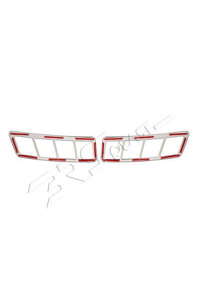 BRSPLAST  Ford Transit Uyumlu 2019 Ve Üzeri Krom Kaput Üstü Havalandırma Çerçevesi 2 Parça Paslanmaz Çelik - Resim 5