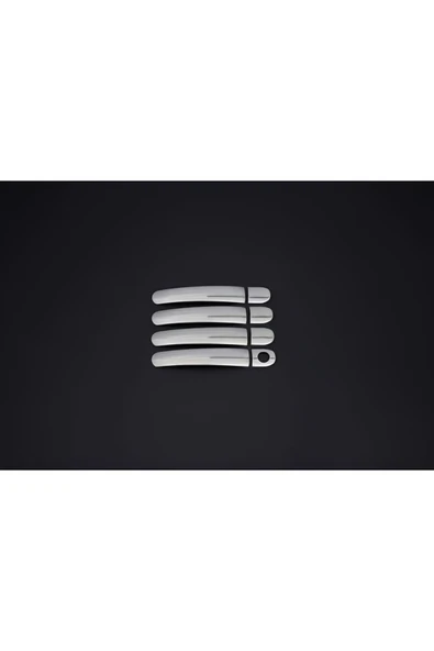 BRSPLAST  Volkswagen Polo Uyumlu 2005-2009 Krom Kapı Kolu 4 Kapı Paslanmaz Çelik - Resim 2