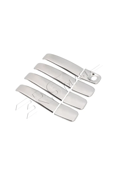 BRSPLAST  Opel Vivaro Uyumlu 2004-2014 Krom Kapı Kolu 4 Kapı Paslanmaz Çelik - Resim 4