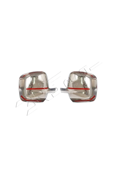 BRSPLAST  Fiat Fiorino Uyumlu 2008 Ve Üzeri Ayna Kapağı 2 Parça Abs Krom Kaplama - Resim 5