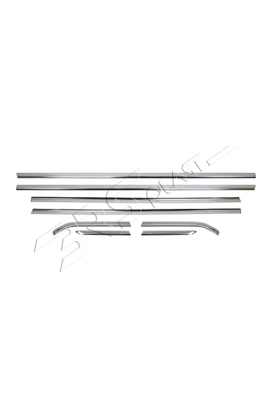 BRSPLAST  Ford Focus 3 Sedan Uyumlu 2011-2017 Krom Cam Çıtası 8 Parça Paslanmaz Çelik ürün görseli 1