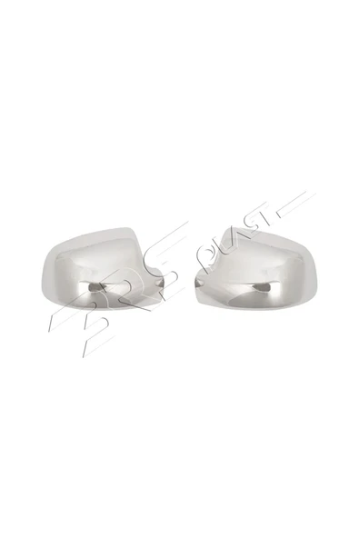 BRSPLAST  Dacia Logan Mcv Uyumlu 2006-2013 Krom Ayna Kapağı 2 Parça Paslanmaz Çelik - Resim 2