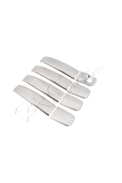 BRSPLAST  Renault Trafic Uyumlu 2001-2014 Krom Kapı Kolu 4 Kapı Paslanmaz Çelik - Resim 3