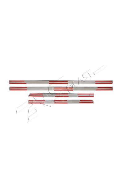 BRSPLAST  Ford C-Max Uyumlu 2003-2010 Krom Yan Kapı Çıtası 4 Parça Paslanmaz Çelik - Resim 6