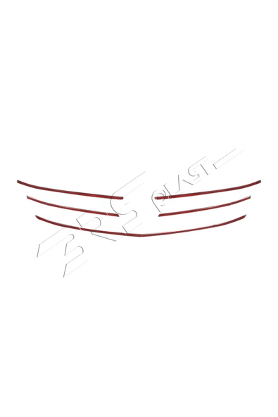 BRSPLAST  Mercedes Vito W447 Uyumlu 2014 Ve Üzeri Krom Ön Panjur 5 Parça Ince Model Paslanmaz Çelik - Resim 6