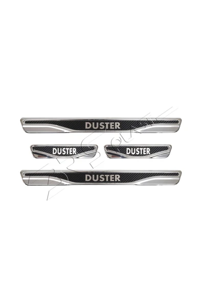 BRSPLAST  Dacia Duster Uyumlu Kapı Eşiği Karbon Krom 4 Parça ürün görseli 1