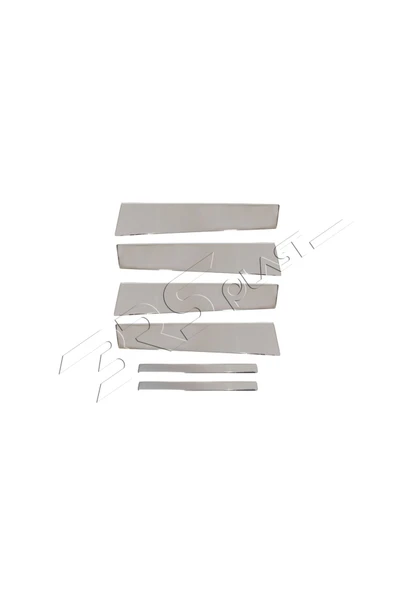 BRSPLAST  Renault Megane 4 Uyumlu 2016-2020 Krom Direk Nikelajı 6 Parça Paslanmaz Çelik - Resim 4