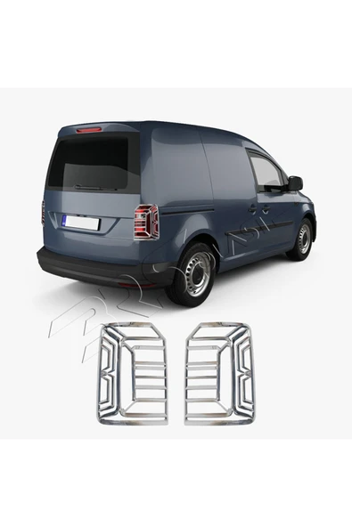 BRSPLAST  Volkswagen Caddy Uyumlu 2015 Ve Üzeri Stop Çerçevesi 2 Parça Abs Krom Kaplama - Resim 3