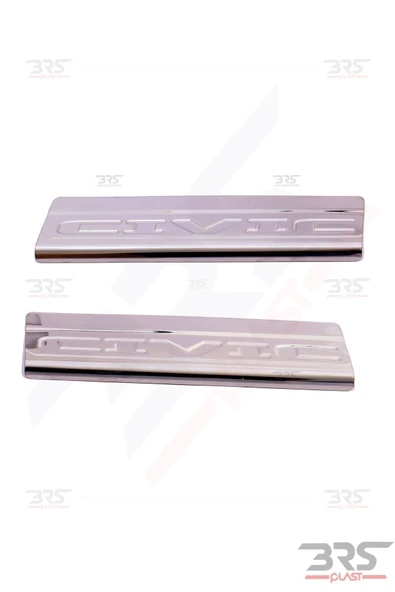 BRSPLAST  Honda Civic Uyumlu 2006-2011 Krom Kapı Eşiği 4 Parça Paslanmaz Çelik - 4