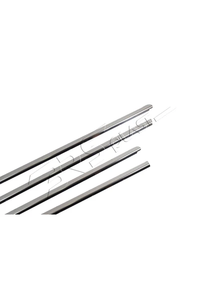 BRSPLAST  Dacia Sandero Stepway Uyumlu 2006-2012 Krom Cam Çıtası 4 Parça Paslanmaz Çelik - Resim 3