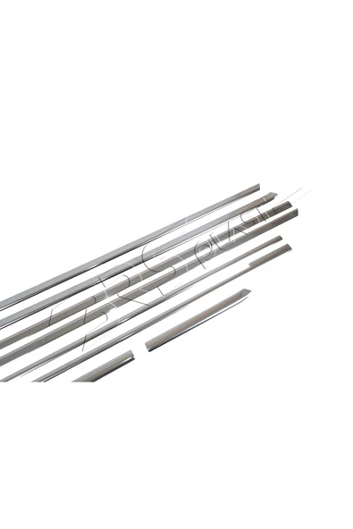 BRSPLAST  Mercedes W447 L2 Uyumlu Krom Cam Çıtası 8 Parça Paslanmaz Çelik - Resim 3