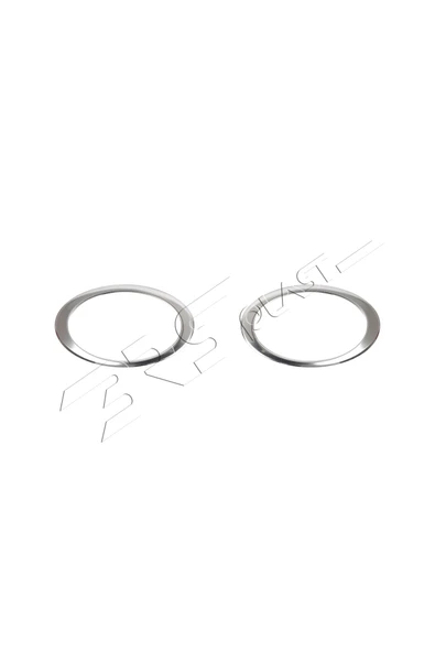 BRSPLAST  Volkswagen Transporter T5 Uyumlu 2010-2014 Krom Sis Farı Çerçevesi 2 Parça Paslanmaz Çelik - Resim 3