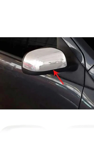 BRSPLAST  Nissan Note Uyumlu 2012 Ve Üzeri Krom Ayna Kapağı 2 Parça Paslanmaz Çelik - Resim 2