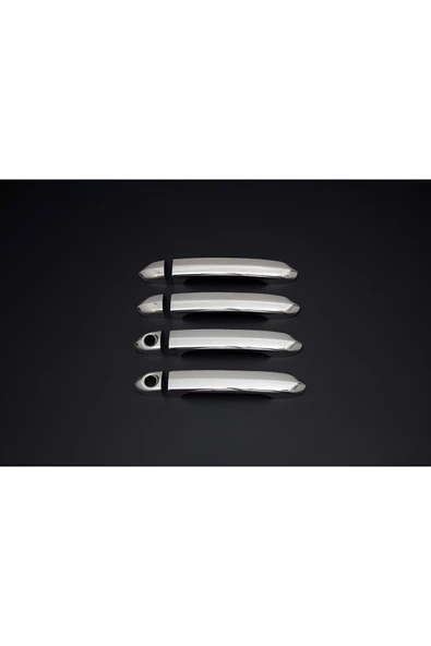 BRSPLAST  Volkswagen Crafter Uyumlu 2017 Ve Üzeri Krom Kapı Kolu 4 Kapı Çift Delikli Paslanmaz Çelik - Resim 2